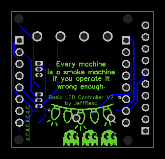 Smart LED Dimmer PCB Layout Back